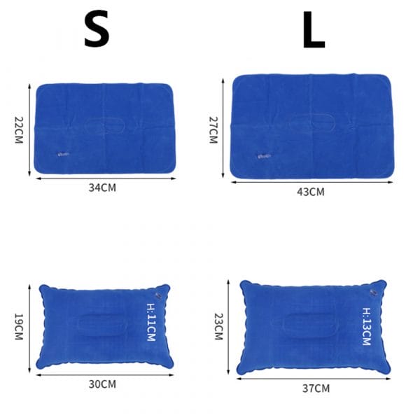 Portable Ultralight Inflatable PVC Nylon Air Pillows - Image 3