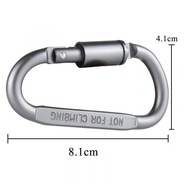 Survival D-ring Locking Carabiner Clip - Image 4