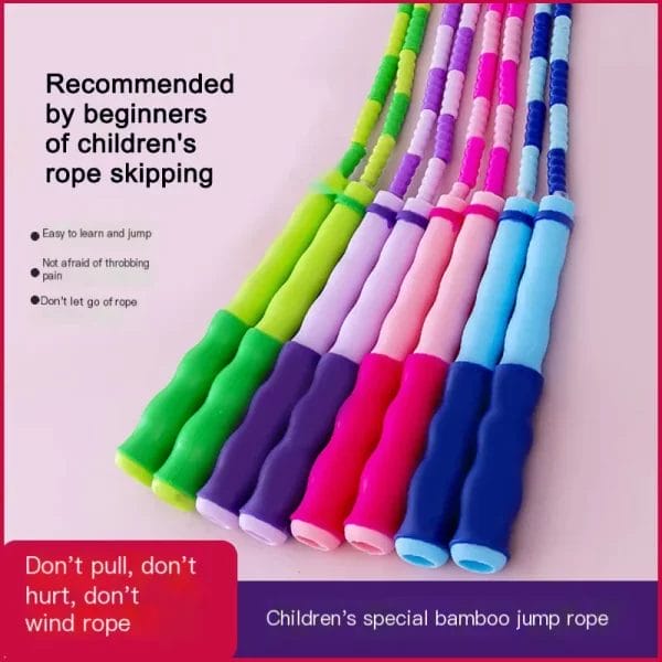 1PC Creative Soft TPU Beads Skipping Rope Nylon Jump Rope for Adult Kids Indoor Sport Workout Keeping Fitness Training Equipment - Image 2