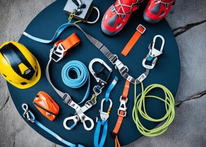 safety gear for outdoor climbing