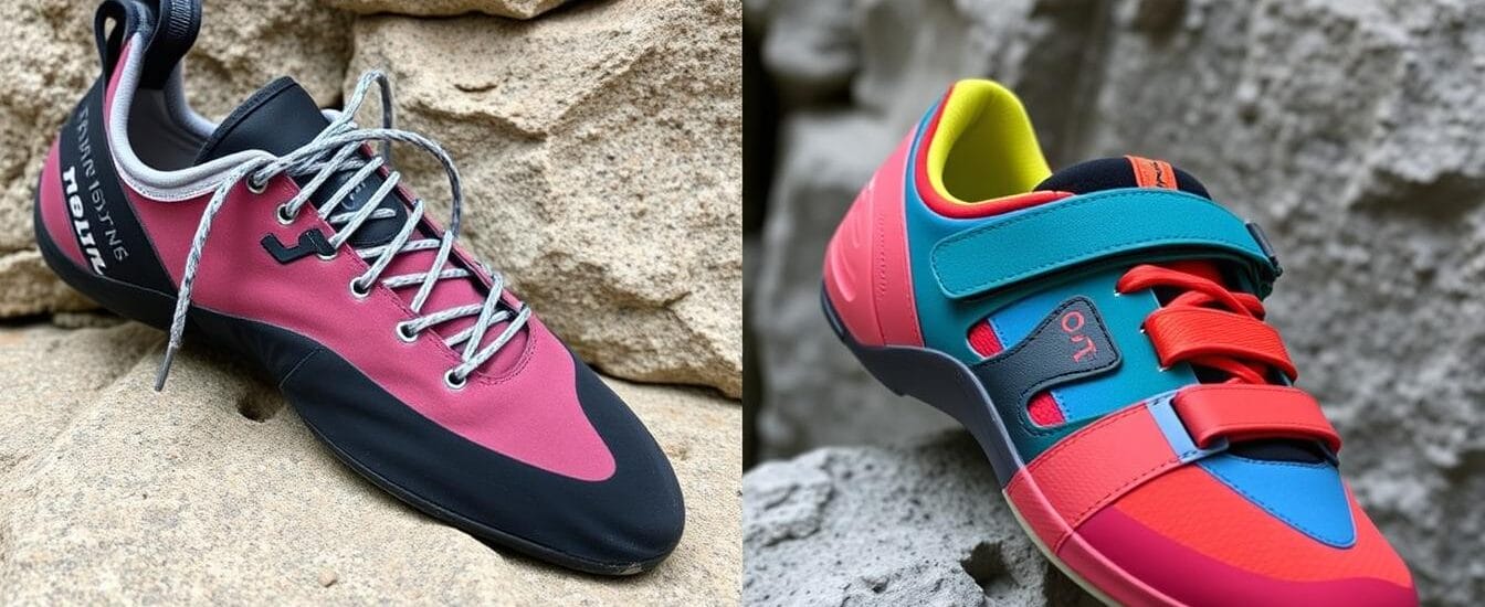 lace vs. velcro climbing shoes