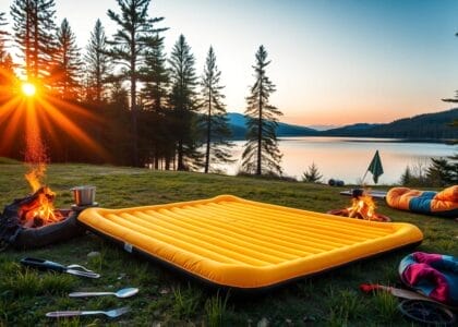 budget inflatable camping pad