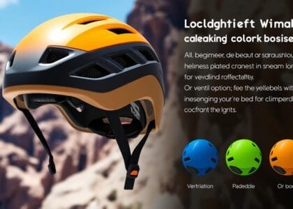 lightweight beginner climbing helmet