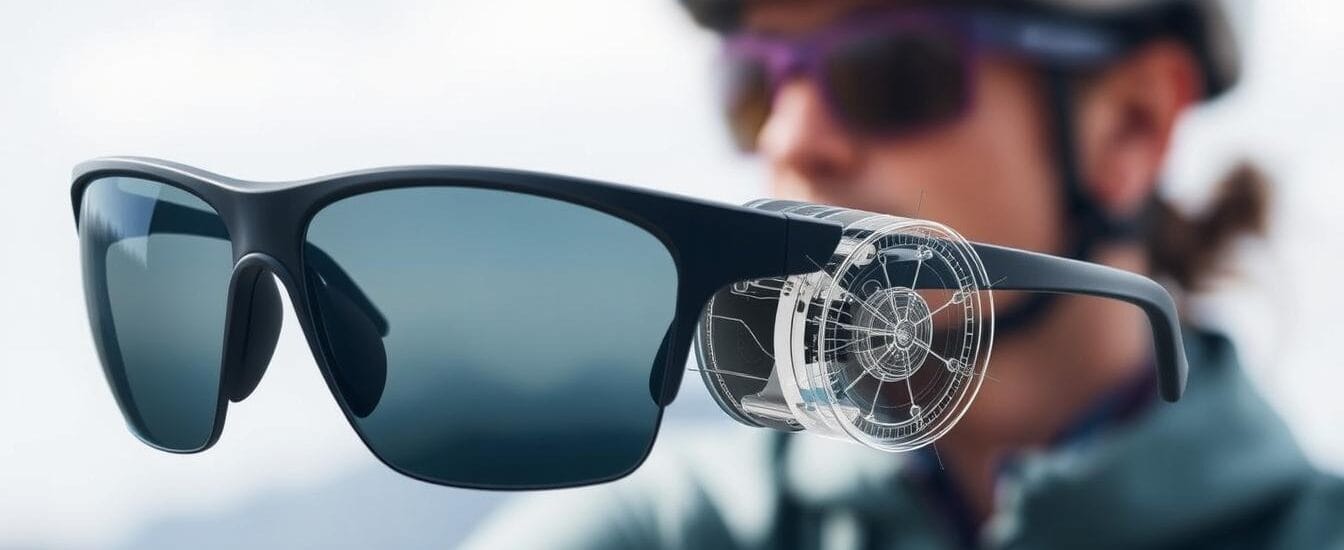 sports eyewear with impact-resistant lenses