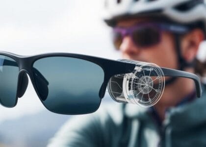 sports eyewear with impact-resistant lenses