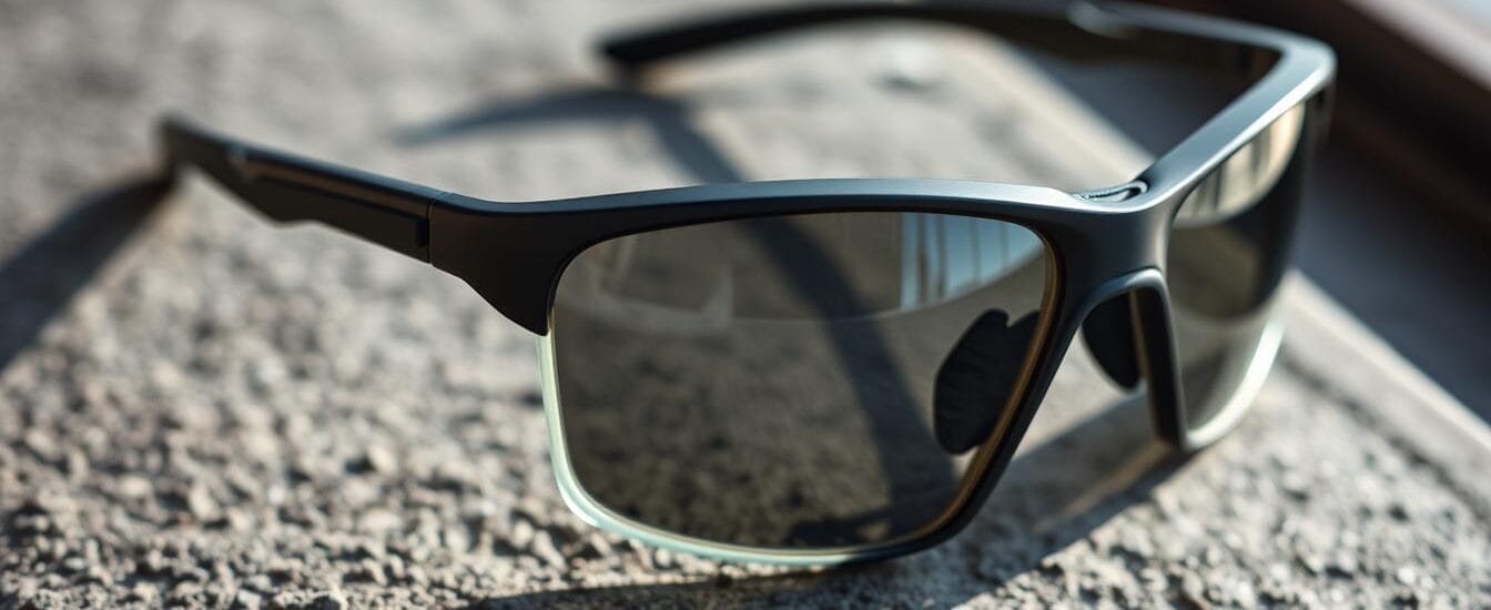 sports eyewear with water-resistant coating