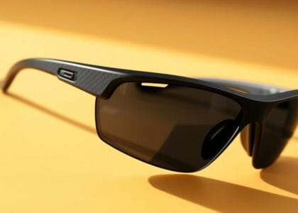 aerodynamic sports glasses for cyclists